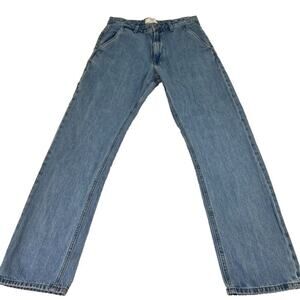 M&S Jeans Mens 32"/33" (32"x31") Loose Fit Carpenter Pocket Vintage Wash